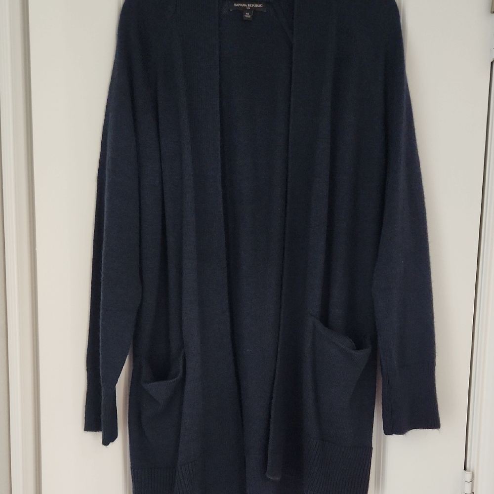 Banana Republic Deep Blue Cardigan Size M